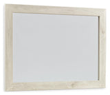 Cambeck Whitewash Bedroom Mirror whitewashed oak grain detail