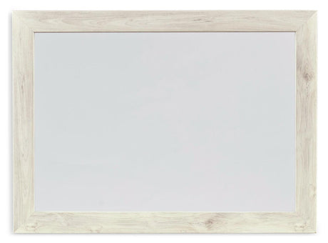 Cambeck Whitewash Bedroom Mirror head-on view