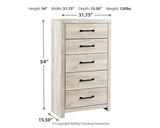 Cambeck Chest of Drawers dimension diagram