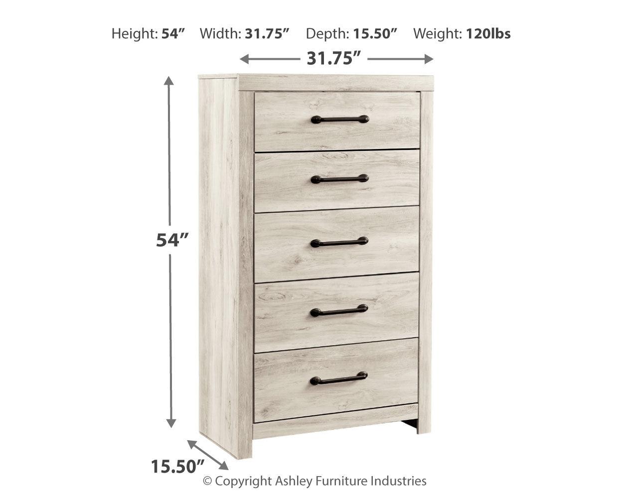 Cambeck Chest of Drawers dimension diagram