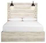 Cambeck Whitewash Queen Panel Bed head-on view