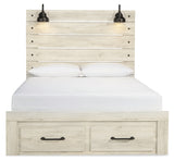Cambeck Queen Storage Bed head-on view