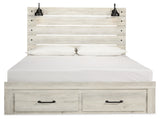 Cambeck King Storage Bed head-on view