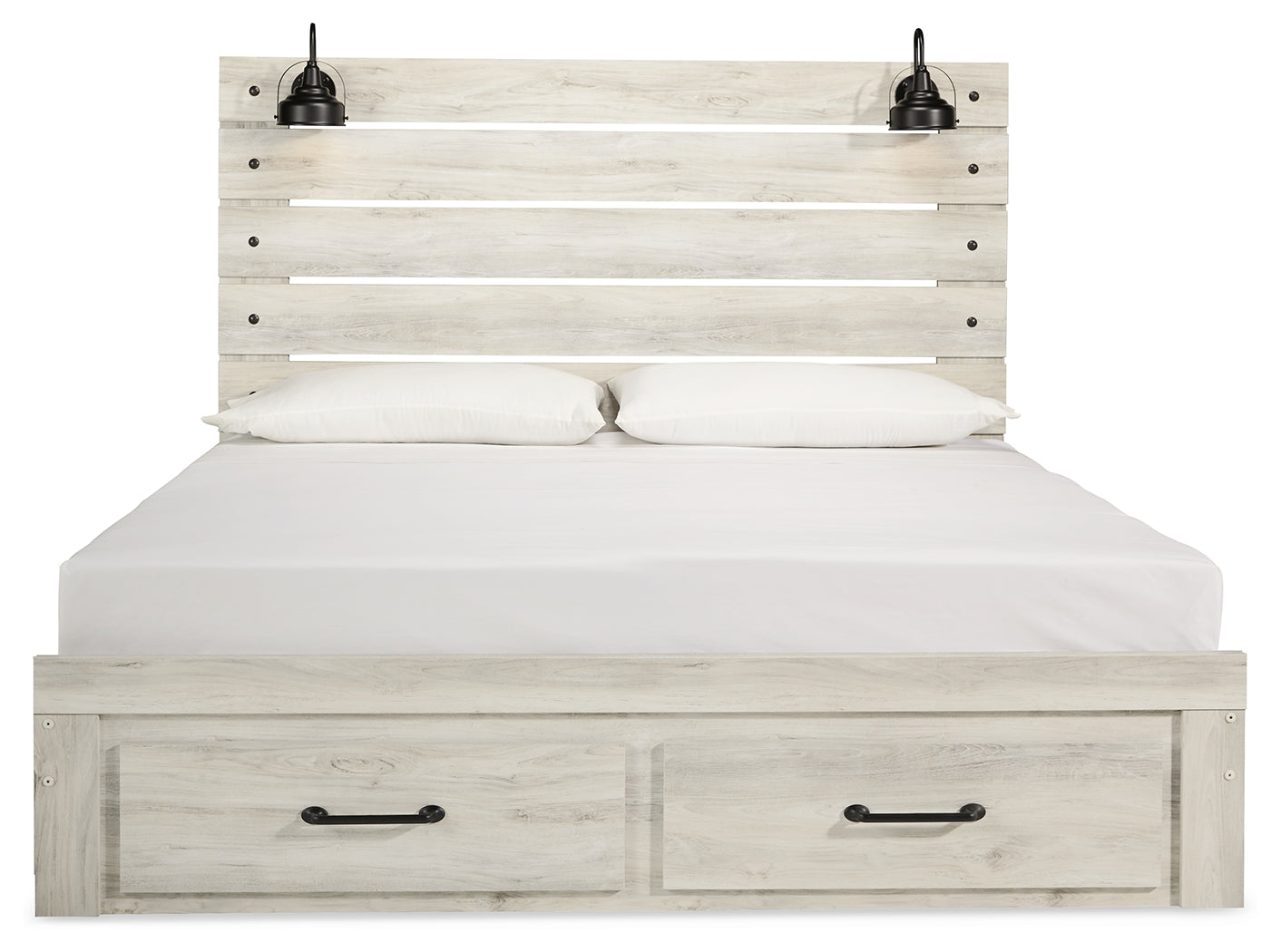Cambeck King Storage Bed head-on view