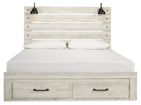 Cambeck King Storage Bed head-on view