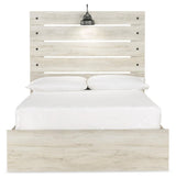 Cambeck Bed front-on view with storage drawers