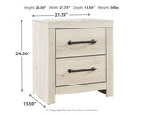 Cambeck Nightstand dimension diagram