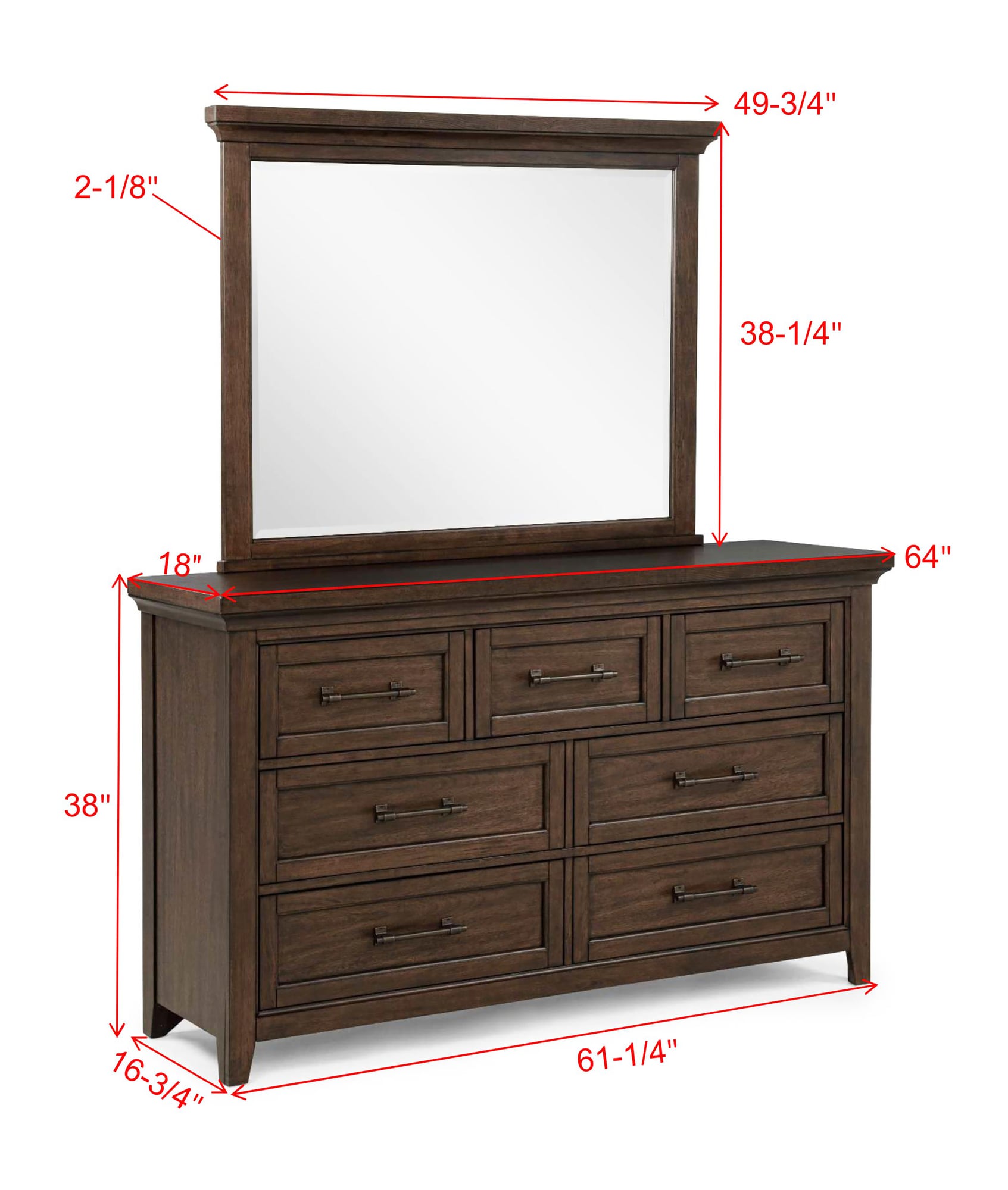 Beckett Brown Panel Bedroom Set view 7
