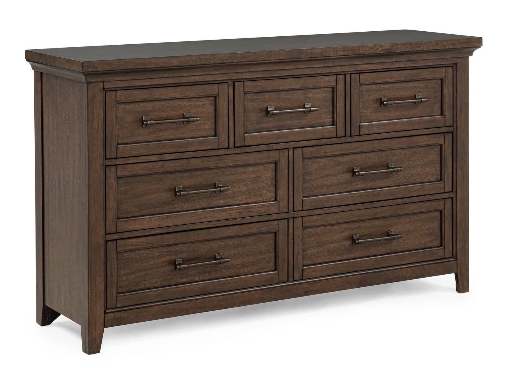 Beckett Brown Dresser and Mirror view 3