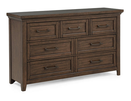 Beckett Brown Dresser and Mirror view 3