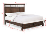 Beckett Brown Panel Queen Bed view 4
