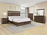 Beckett Brown Panel King Bed view 2