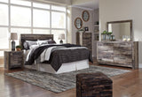 Derekson Multi Gray Nightstand showing USB charging station