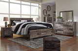 Side view of Derekson Multi Gray King Panel Bed