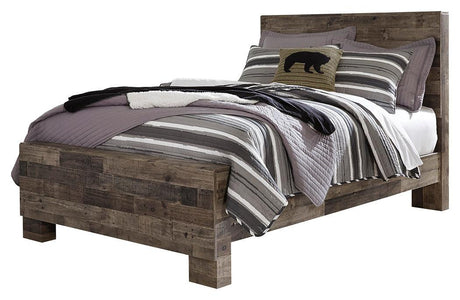 Derekson Full Panel Bed headboard detail