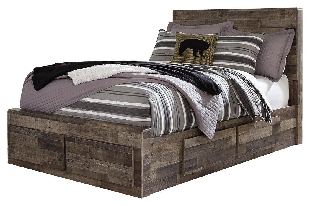 Derekson Full Panel Bed headboard detail