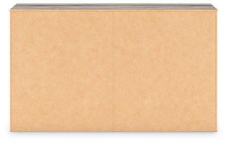 Back side of Elbrim Brown dresser