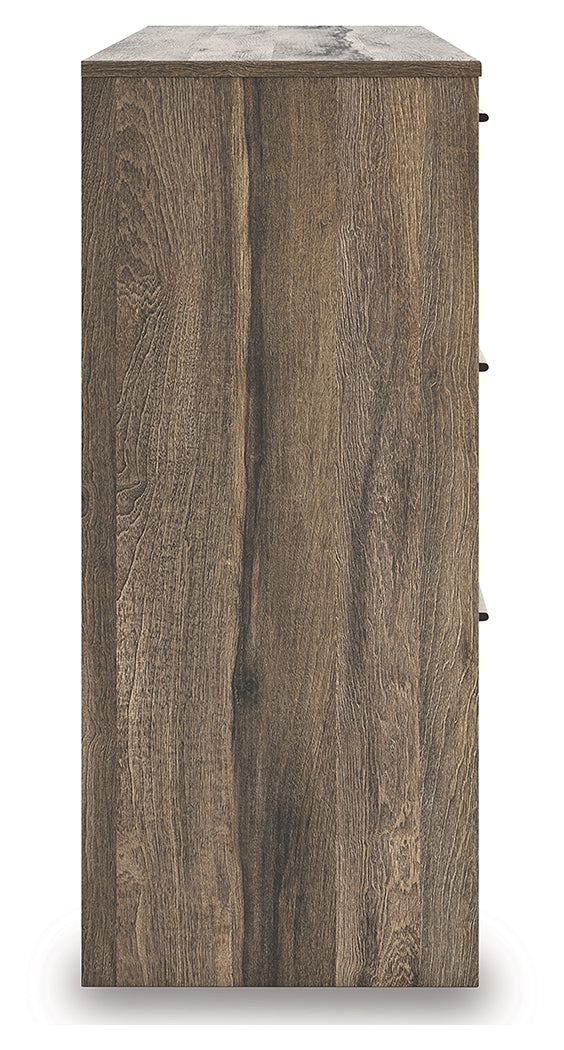 Side view of Elbrim Brown dresser