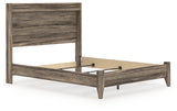 Elbrim Brown Queen Panel Bed close-up headboard
