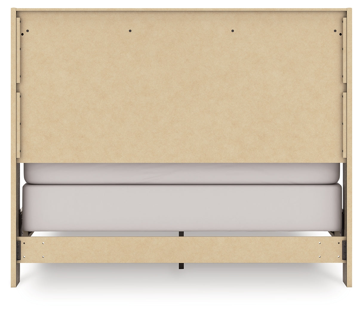 Elbrim Brown Queen Panel Bed back view