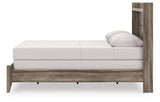 Elbrim Brown Queen Panel Bed alternate side angle
