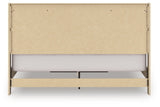 Elbrim king panel storage bed rear view