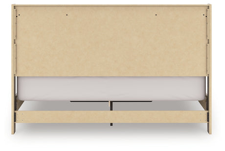 Elbrim king panel storage bed rear view