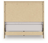 Side alternate angle of Elbrim full panel bed in weathered brown