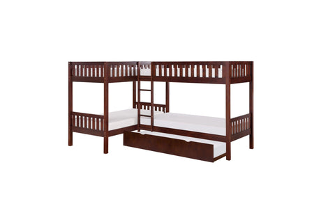 Rowe Dark Cherry Youth Bedroom Set full view