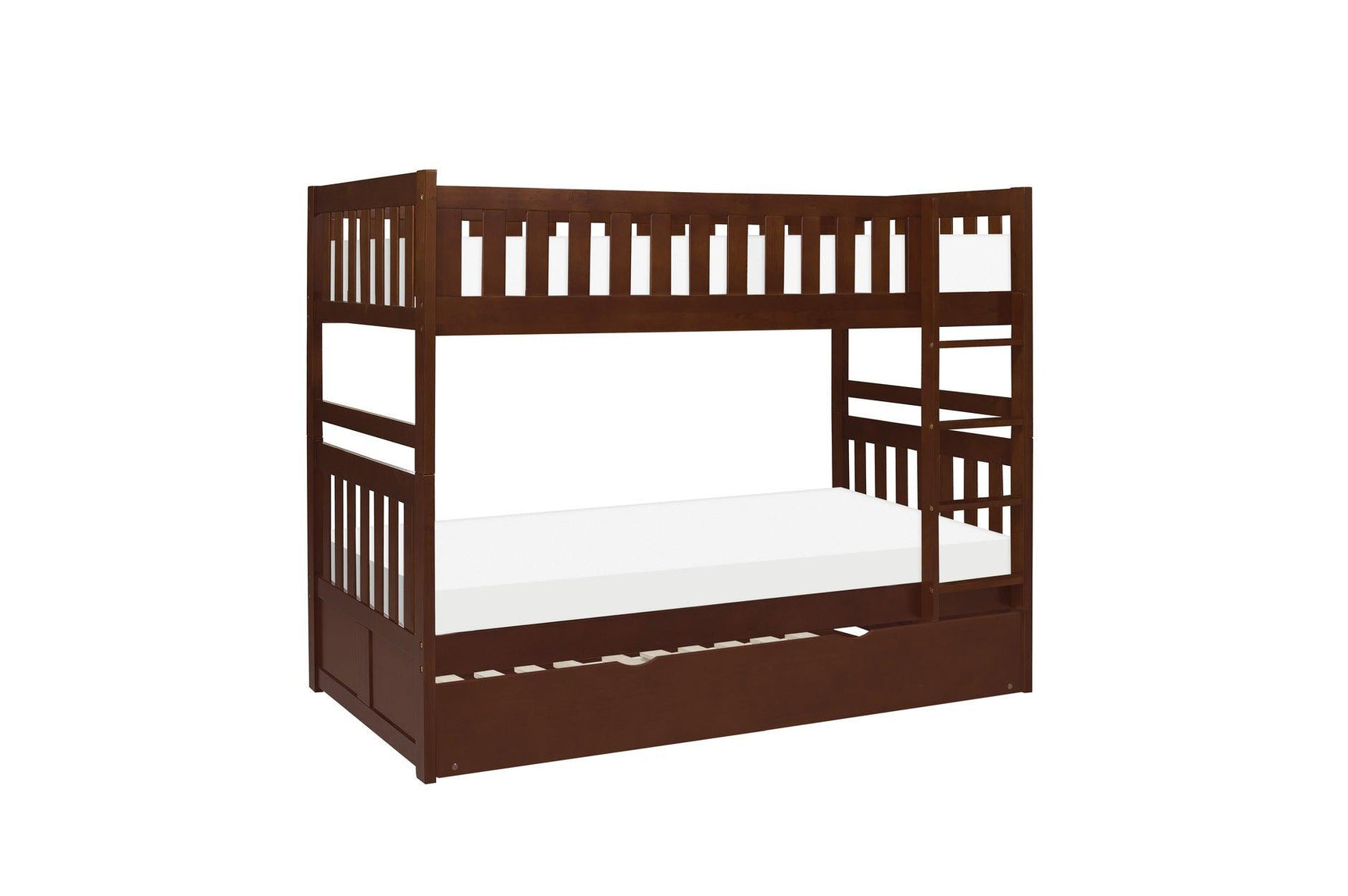 Rowe Dark Cherry bedroom set corner view showing complete ensemble