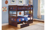 Rowe Dark Cherry bedroom set nightstand with drawer and open shelf