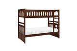 Rowe Dark Cherry twin bed curved headboard close-up
