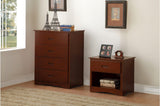 Rowe Dark Cherry dresser with mirror front view
