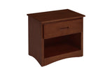 Rowe Dark Cherry Modern Contemporary Transitional Solid Wood With Trundle Youth Bedroom Set - Ella Furniture