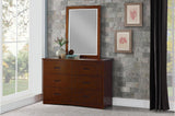 Rowe Dark Cherry nightstand with drawer and shelf