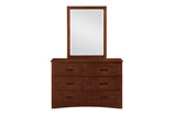 Rowe Dark Cherry Youth Triple Twin Bunkbed assembled full view