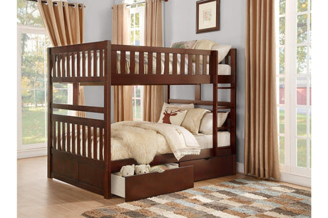 Rowe Dark Cherry Bedroom Set with Dresser and Mirror