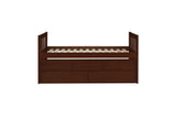 Rowe Dark Cherry Modern Contemporary Transition Solid Wood Youth Bedroom With Storage Set - Ella Furniture