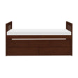 Rowe Dark Cherry Twin over Twin trundle bed - front view