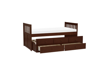 Rowe Dark Cherry Youth Bedroom Storage Drawer detail