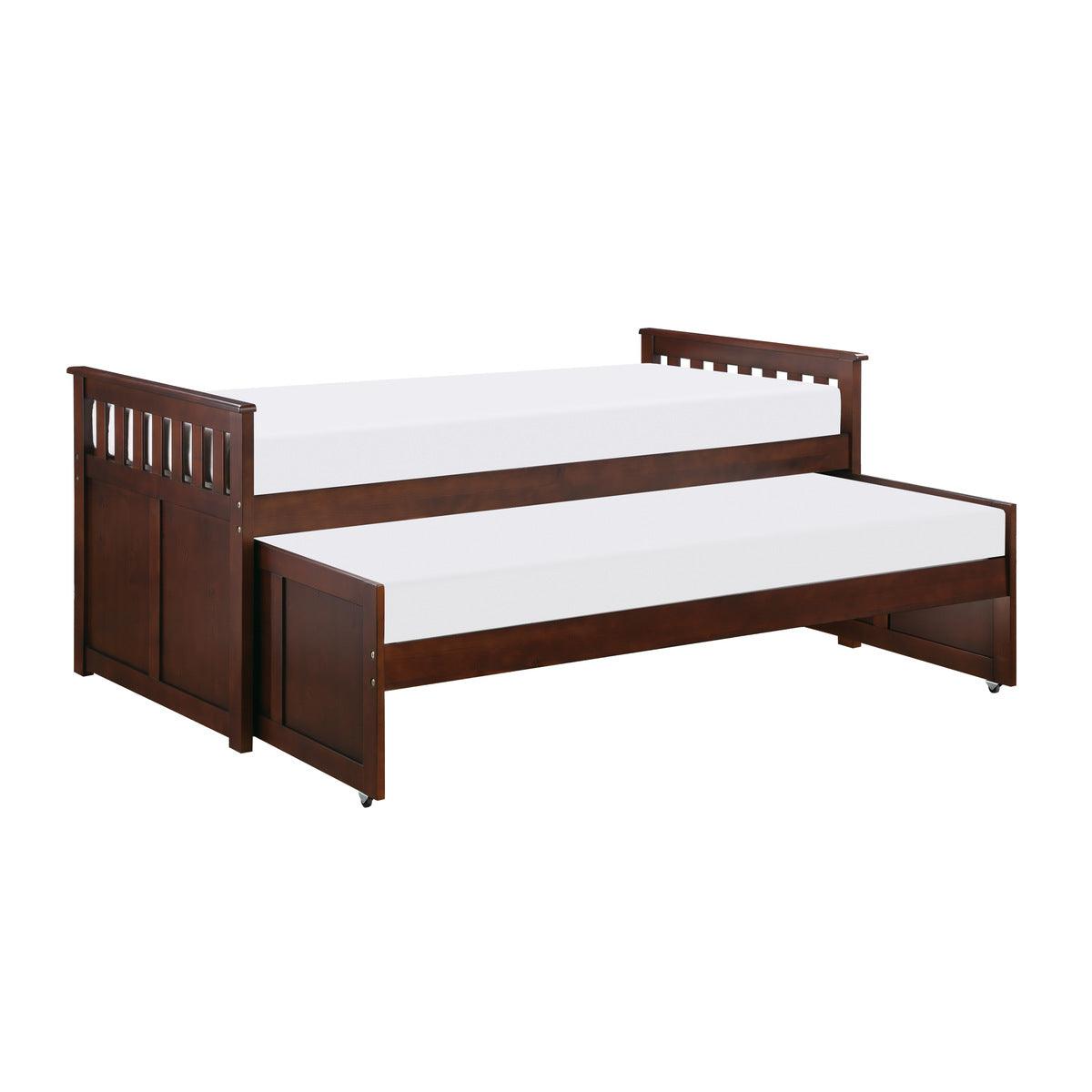 Rowe Dark Cherry Twin Daybed open trundle view
