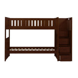 Rowe Twin Over Twin Step Bunk Bed open drawer storage
