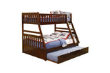 Rowe Dark Cherry Modern Contemporary Transitional Solid Wood With Trundle Youth Bedroom Set - Ella Furniture