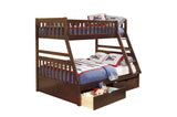 Rowe Dark Cherry Modern Contemporary Transitional Solid Wood With Trundle Youth Bedroom Set - Ella Furniture