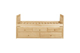 Youth Dresser with Mirror in Natural Pine Finish