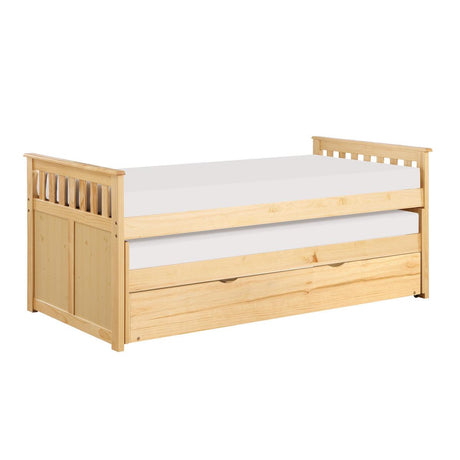 Bartly Natural Pine Youth Twin Trundle Bedroom Set side view