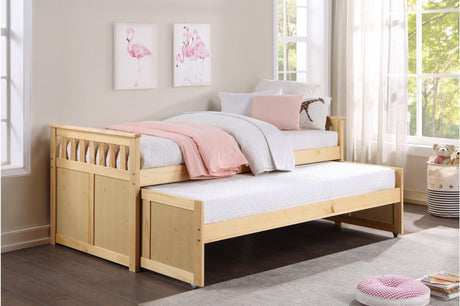 Bartly Natural Pine Twin Youth Storage Bedroom Set front view