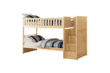 Bartly Natural Pine Modern Transitional Solid Wood Youth Bunk Bedroom Set With Storage - Ella Furniture