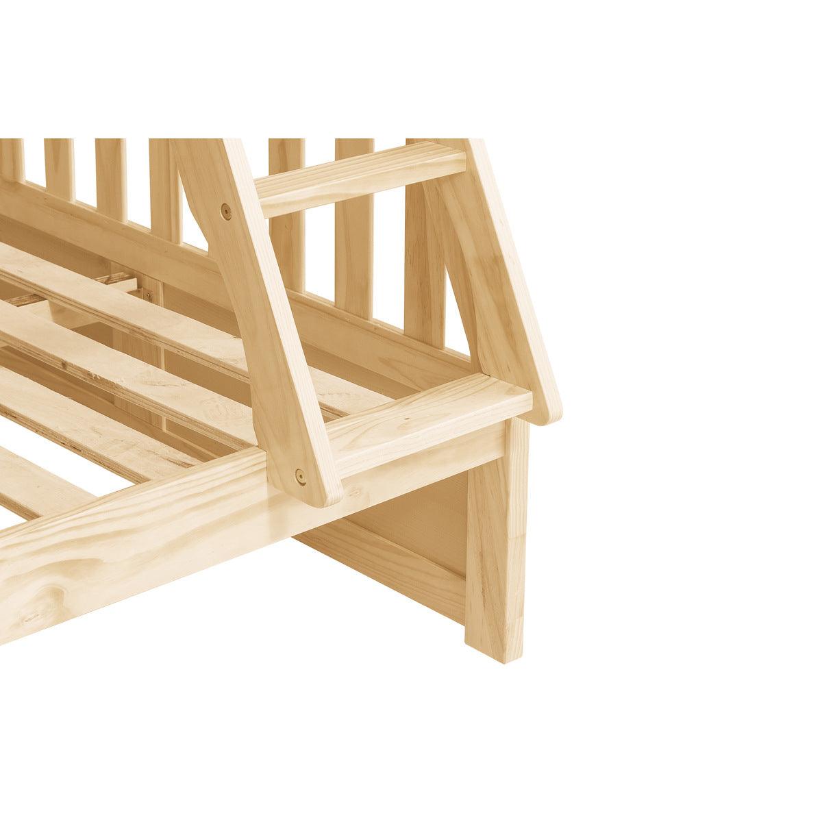 Bartly Natural Pine Transitional Pine Veneer, Wood And Engineered Wood Twin Over Full Bunk Bed - Ella Furniture