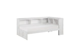 Galen White Twin Bed side profile